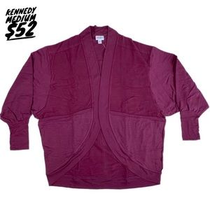 Lularoe Kennedy Raw Edge Mix Media Cardigan